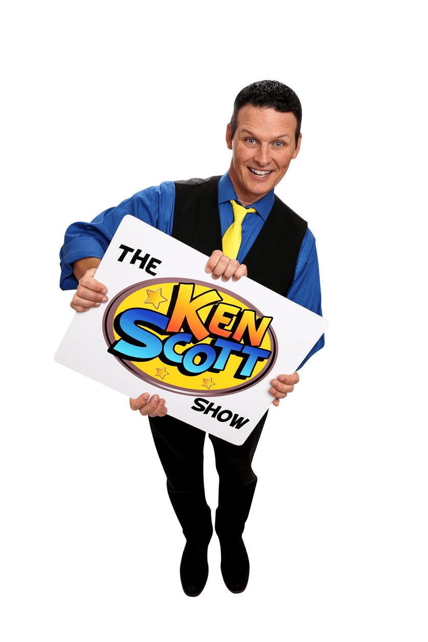 Ken Scott Logo and four hands Ken Scott 3 Time Atlanta Magician of the Year
